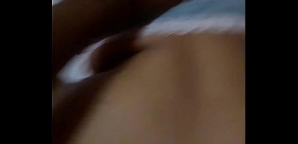  Slut with blue sky and white bra she has Tremendous huge buttocks on edge bed only for me.11